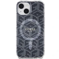 Guess IML GCube Magnetinis dėklas iPhone 15 Plus / 14 Plus - juodas