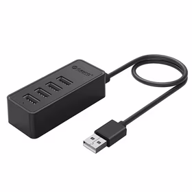 Hub Orico W5P-U2-030 4x USB-A 2.0 30cm - juodas