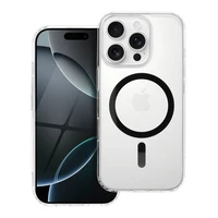 Drop Glue Spalvotas Žiedas Magnetinis Dėklas suderinamas su MagSafe SAMSUNG S26 Edge juoda