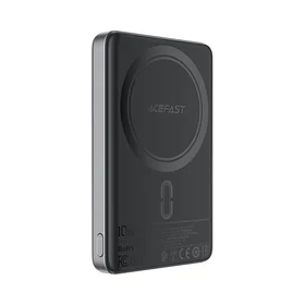 Išorinė baterija Power Bank Acefast M12-10000 PD20W Magnetic Wireless 10000mAh juoda