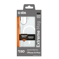 SBS Extreme Mag D3O Magnetinis Dėklas iPhone 16 Plus - Skaidrus