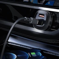 Acefast automobilinis įkroviklis 66W 2x USB Type C / USB, PPS, Power Delivery, Quick Charge 4.0, AFC, FCP, SCP juodas (B3 juodas)