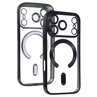 Metalinis Magsafe dėklas iPhone 17 Pro juodas