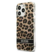 Guess GUHCP13LHSLEOW iPhone 13 Pro / 13 6.1" rudas/rudas kietas dėklas Leopardas