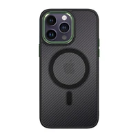 Tel Protect Magnetinis anglies dėklas telefonui Iphone 15 Plus juodas-žalias