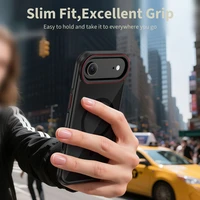 Tech-Protect MagHybrid MagSafe dėklas iPhone Air juodas ir raudonas