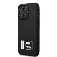 Karl Lagerfeld Ikonik Patch dėklas iPhone 13 Pro Max - juodas