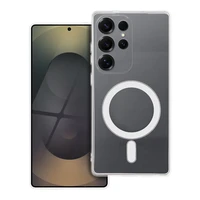 TIKRAS 2 mm dėklas SAMSUNG S26 Ultra, suderinamas su MagSafe (fotoaparato apsauga), skaidrus