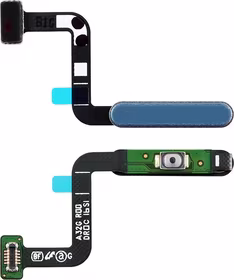 Lanksčioji jungtis Samsung A326 A32 5G on/off + Fingerprint mygtuku Blue originali (service pack)