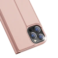 Dux Ducis Skin Pro knygos tipo dėklas telefonui iPhone 13 Pro rožinis