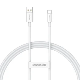 Baseus Superior Series kabelis USB į USB-C, 65W, PD, 1m (baltas)