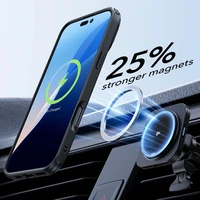 ESR Classic Hybrid Kickstand Halolock Magnetinis iPhone 16 Plus + Grūdinto Stiklo Apsauginis Stiklas - Juodas