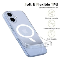 Tech-Protect FlexAir Magnetinis dėklas telefonui iPhone 17 - Skaidrus
