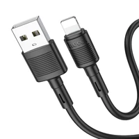 Kabelis USB A į Lightning Hoco 2,4A 1 m X83 juodas