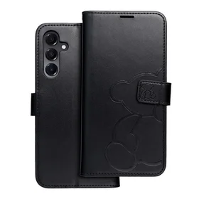 MEZZO knygos dėklas SAMSUNG A16 5G meškiukas juodas