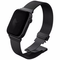 Dirželis UNIQ Dante Pro skirtas Apple Watch 42/41/40mm nerūdijantis plienas grafitinis juodas