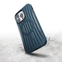 Raptic X-Doria Clutch dėklas iPhone 14 Pro Max su Magnetine galinė mėlyna danga
