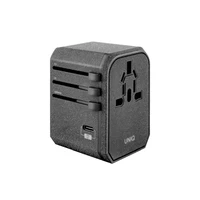 Uniq Voyage LITHOS Collective 33W 2xUSB PD 18W QC 3.0 kelioninis adapteris - pilkas