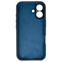 Silikoninis lite dėklas telefonui Iphone 16 tamsiai mėlynas