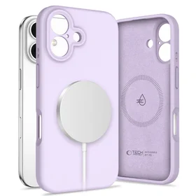 Tech-Protect Skystas silikoninis Magnetinis dėklas iPhone 16 - violetinis