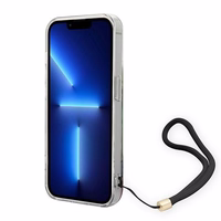 Guess GUOHCP14XHFLSB iPhone 14 Pro Max 6.7 "mėlynas/mėlynas kietas dėklas Gėlių dirželis