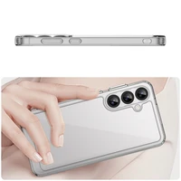 Kosminis dėklas Samsung Galaxy A36 su lanksčiu rėmeliu - permatomas