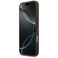 GUESS dėklas telefonui IPHONE 17 Pro Max, suderinamas su MagSafe GUHMP17XP4RPSW (4G Printed Stripes), rudas