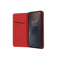 Dėklas telefonui SMART PRO Book odinis SAMSUNG A55 5G raudonas