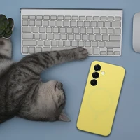 Dėklas SILICONE 2mm skirtas SAMSUNG S26 Plus, suderinamas su MagSafe lemon