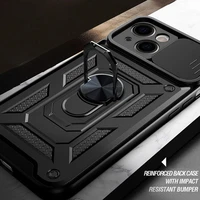 Slide Camera Armor Case Dėklas telefonui Xiaomi Redmi 9C juodas