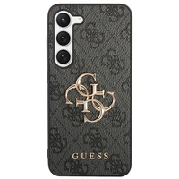 Guess 4G Big Metal Logo dėklas telefonui Samsung Galaxy S24 - juodas