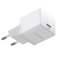 Baseus Palm 20W USB-C sieninis įkroviklis - baltas