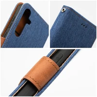 Dėklas telefonui JEANS Book skirtas Xiaomi Redmi Note 14 4G (GLOBAL - 163,25mm x 76,55mm x 8,16mm) - mėlynas