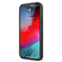 Mercedes Sidabrinių žvaigždžių rašto dėklas iPhone 12 / iPhone 12 Pro - juodas