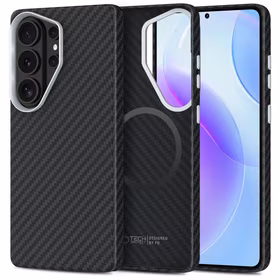 Tech-Protect Ion Carbon MagSafe Dėklas for Samsung Galaxy S26 Ultra - juodas and sidabrinis