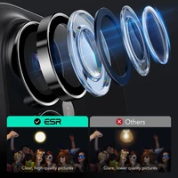 ESR Armorite grūdintas stiklas iPhone 16 / 16 Plus kamerai - juodas