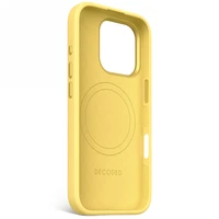 Decoded antimikrobinis silikoninis nugarėlės dėklas su MagSafe iPhone 16 Pro - geltonas