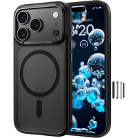 Benks Magnetinis Mist dėklas Metal Frame (0069) Iphone 17 Pro juodas (Fotoaparato valdymo mygtukas)