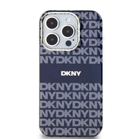 DKNY IML Mono ir juostelės Magnetinis dėklas iPhone 15 Pro Max - mėlyna