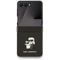 KARL LAGERFELD dėklas telefonui SAMSUNG Z Flip7 KLHCZF7SAPKCNPK (Saffiano KC PIN) juodas