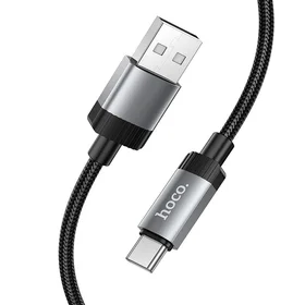 Kabelis USB A į USB C Hoco 3A 1 m X117 juodas