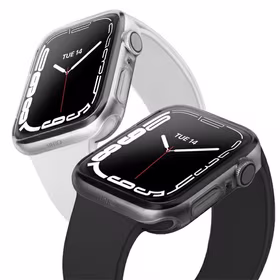 Uniq Glase dėklas Apple Watch 7 41mm 2 vnt - skaidrus ir pilkas