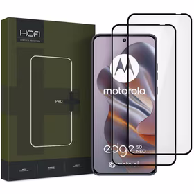GRŪDINTAS STIKLAS HOFI GLASS PRO+ 2-PACK MOTOROLA EDGE 50 NEO JUODAS