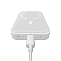 Maitinimo baterija "Baseus Magnetic", 10000 mAh, USB-C 20W, MagSafe (balta)