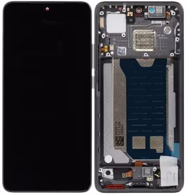 Ekranas Xiaomi Poco F7 Pro 5G su lietimui jautriu stikliuku ir rėmeliu Black originalus (service pack)