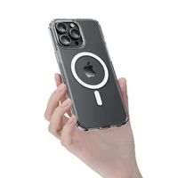 Rock Crystal serijos magnetinis dėklas Iphone 16 Pro Max permatomas