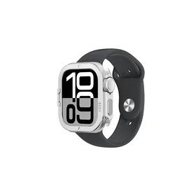 AmazingThing Titan Pro Metal Dėklas Apple Watch 11 46mm Aluminum - Sidabrinis