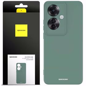 Spacecase Dėklas Silicone Case Oppo Reno 11 F 5G tamsiai žalias