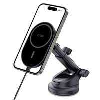 Tech-Protect mm15W-V6 magnetinis MagSafe automobilio laikiklis prietaisų skydeliui/stiklui/ventiliacijai juodas