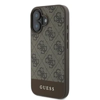 Guess 4G apatinė juostelė dėklas telefonui iPhone 16 Plus 6.7" - ruda